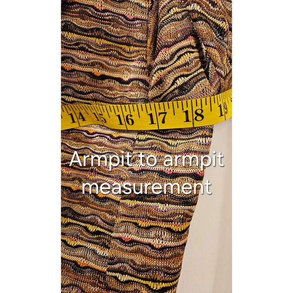 Isabel & Nina Womens Textured Knit Blazer Brown Gold Multi Color Jacket Size 6 - Picture 10 of 10